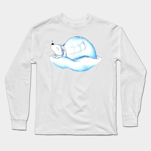 Home Sweet Igloo (North Pole) Long Sleeve T-Shirt by KristenOKeefeArt